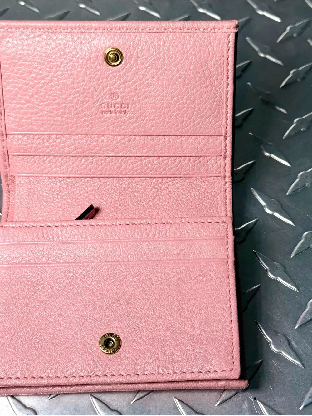 Gucci Diana Calfskin Bamboo Marmont Wallet in Pink - Picture 6 of 7